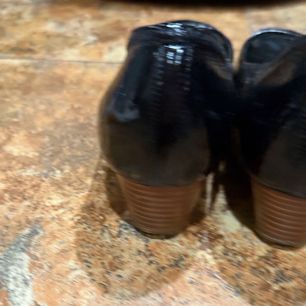 Cole Haan Women's Black and Tan Peep Toe Shoes lo - Picture 12 of 13
